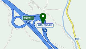 京都縦貫自動車道 舞鶴大江IC 下り 入口の地図画像