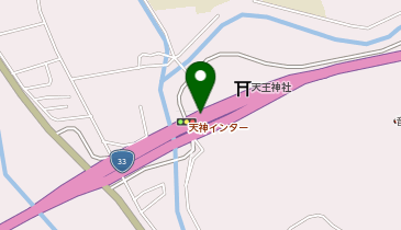 高知西バイパス 天神IC 上り 入口の地図画像