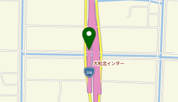 有明海沿岸道路 大和北IC 下り 入口の地図画像