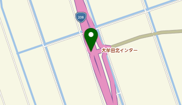 有明海沿岸道路 大牟田北IC 下り 入口の地図画像