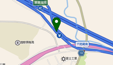 名神高速道路 栗東湖南IC 下り 入口の地図画像