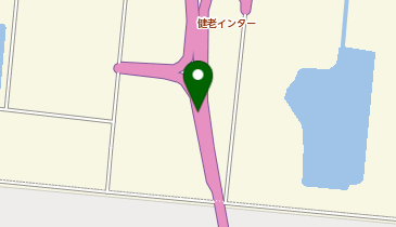 有明海沿岸道路 健老IC 下り 出口の地図画像