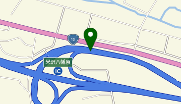 東北中央自動車道(無料区間) 米沢八幡原IC 上り 入口の地図画像
