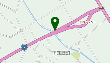 出水阿久根道路 出水IC 上り 出口の地図画像