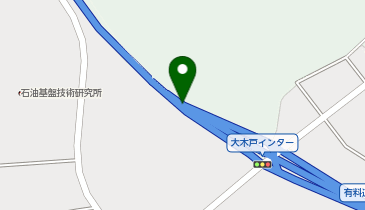 千葉外房有料道路 大木戸IC 下り 出口の地図画像