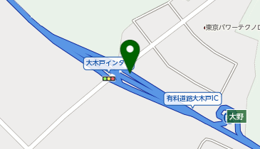 千葉外房有料道路 大木戸IC 下り 入口の地図画像