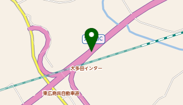 東広島呉道路 大多田IC 下り 出口の地図画像