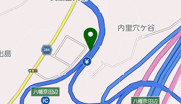 新名神高速道路 八幡京田辺JCT・IC 下り 出口の地図画像
