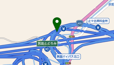 箕面有料道路 箕面バイパス北口交差点出入口 下り 出口の地図画像
