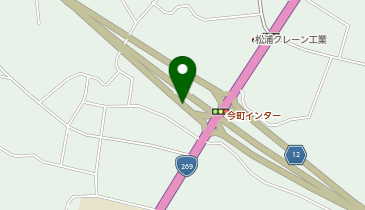 都城志布志道路 今町IC 上り 入口の地図画像