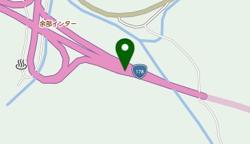 山陰近畿自動車道 余部IC 上り 出口の地図画像