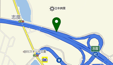 高松自動車道 志度IC 上り 出口の地図画像