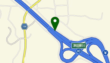 高松自動車道 津田寒川IC 上り 出口の地図画像