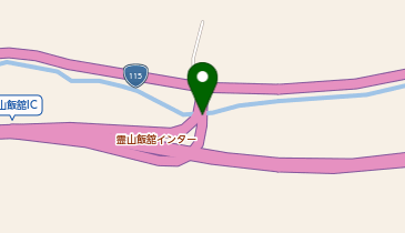 東北中央自動車道(無料区間) 霊山飯舘IC 下り 入口の地図画像