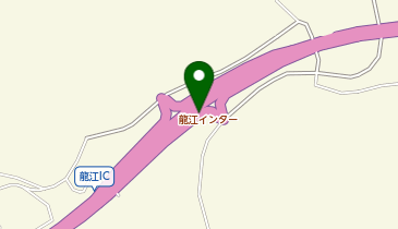 三遠南信自動車道 龍江IC 上り 入口の地図画像