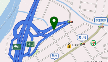 東名高速道路 守山スマートIC 下り 入口の地図画像