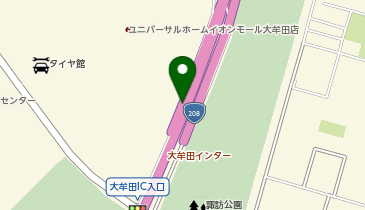 有明海沿岸道路 大牟田IC 下り 入口の地図画像