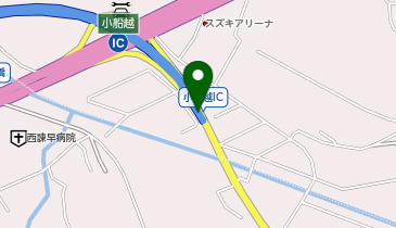 島原道路 小船越IC 下り 出口の地図画像