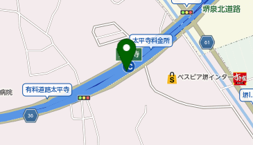 堺泉北道路 太平寺出入口 下り 入口の地図画像
