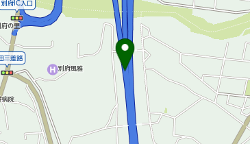 東九州自動車道 別府IC 上り 出口の地図画像