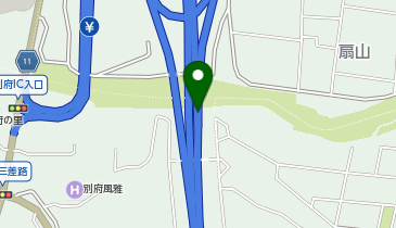 東九州自動車道 別府IC 下り 入口の地図画像