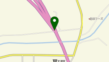 旭川十勝道路 富良野IC 下り 出口の地図画像