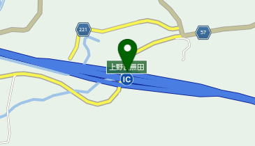 九州中央自動車道(無料区間) 上野吉無田IC 下り 入口の地図画像