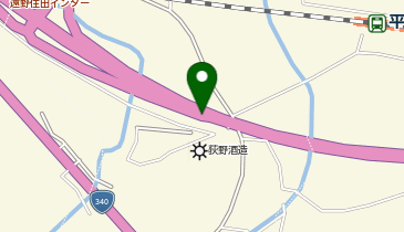 釜石自動車道(無料区間) 遠野住田IC 上り 出口の地図画像