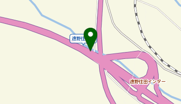 釜石自動車道(無料区間) 遠野住田IC 下り 出口の地図画像