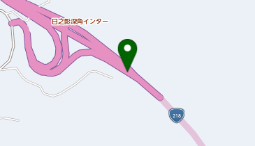 九州中央自動車道 日之影深角IC 上り 出口の地図画像