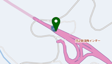 九州中央自動車道 日之影深角IC 上り 入口の地図画像