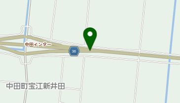 みやぎ県北高速幹線道路 中田IC 上り 出口の地図画像