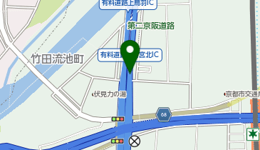 第二京阪道路(均一区間) 城南宮北IC 下り 出口の地図画像
