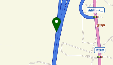 中部横断自動車道(無料区間) 南部IC 下り 出口の地図画像