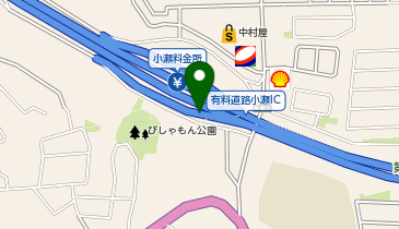 第二阪奈道路 小瀬IC 上り 出口の地図画像