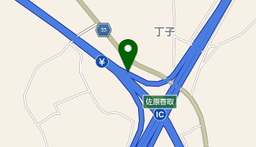 東関東自動車道(高谷-潮来) 佐原香取IC 下り 入口の地図画像