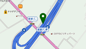 東関東自動車道(高谷-潮来) 富里IC 下り 入口の地図画像