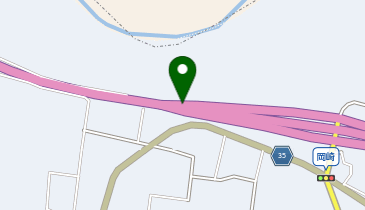 上信自動車道 岡崎IC 上り 出口の地図画像