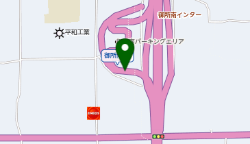 京奈和自動車道 御所南IC 上り 出口の地図画像