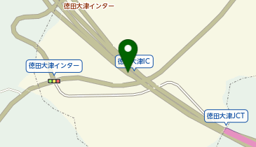 能越自動車道 徳田大津IC 下り 出口の地図画像