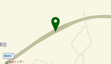 能越自動車道 横田IC 上り 出口の地図画像