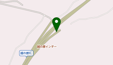 能越自動車道 越の原IC 上り 入口の地図画像