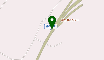 能越自動車道 越の原IC 下り 出口の地図画像