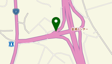 日本海東北自動車道(無料区間) 金浦IC 上り 入口の地図画像