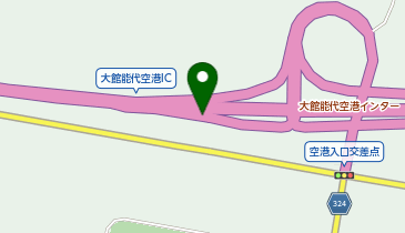 秋田自動車道(無料区間) 大館能代空港IC 上り 入口の地図画像