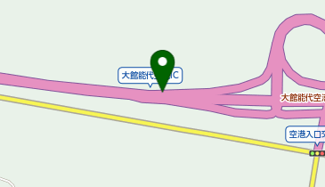 秋田自動車道(無料区間) 大館能代空港IC 下り 出口の地図画像
