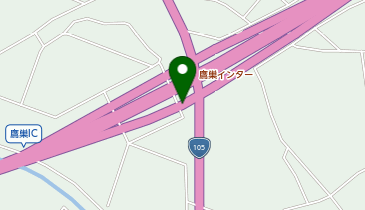 秋田自動車道(無料区間) 鷹巣IC 上り 入口の地図画像