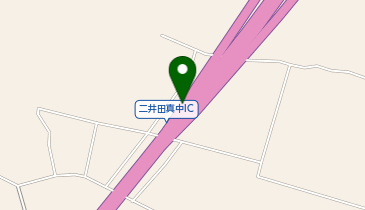 秋田自動車道(無料区間) 二井田真中IC 下り 出口の地図画像