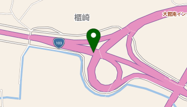 秋田自動車道(無料区間) 大館南IC 上り 入口の地図画像