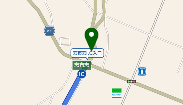 都城志布志道路 志布志IC 上り 入口の地図画像